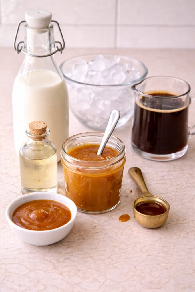 Ingredients You’ll Need to make Iced Caramel Macchiato