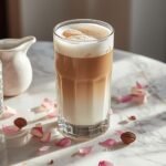 iced rose cardamom latte