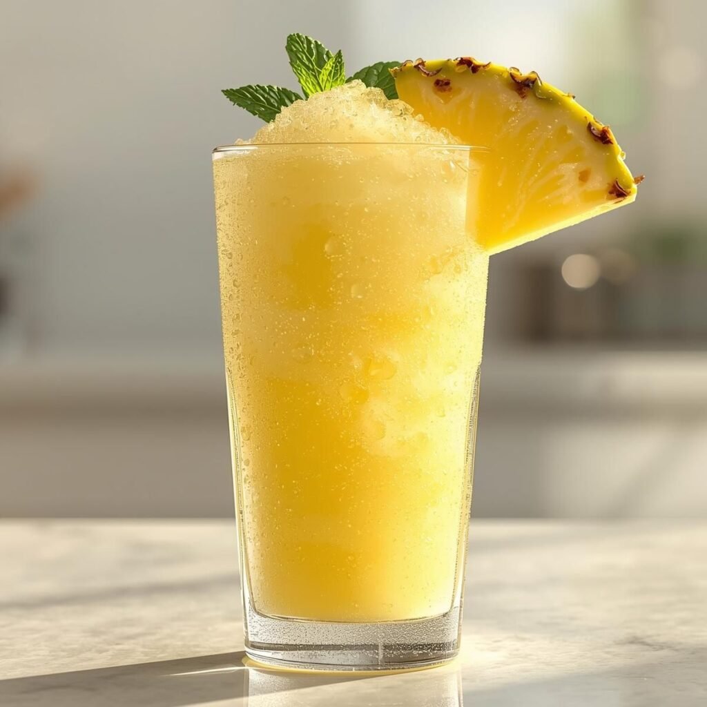 Homemade Pineapple Slushie