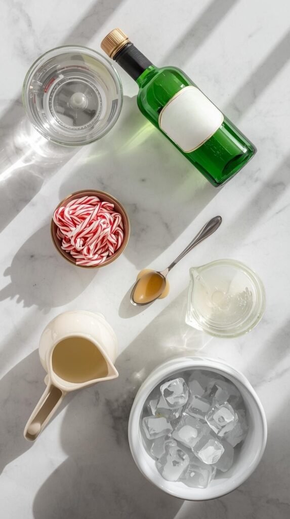 Ingredients You’ll Need to make Peppermint Sandy Claws Cocktail