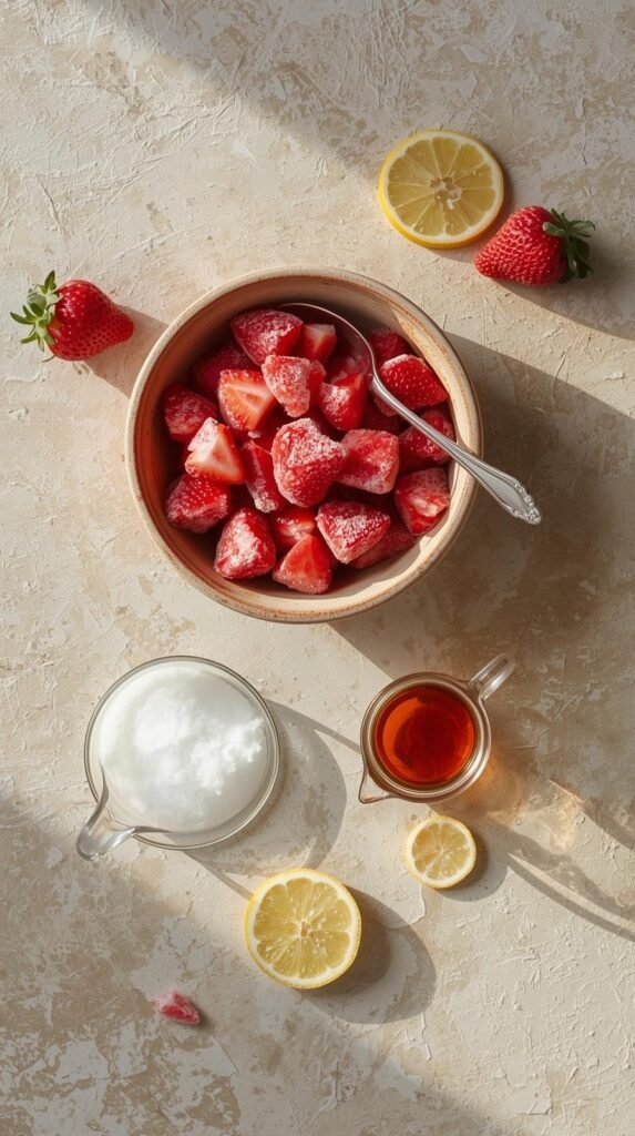 Ingredients You Need to make Homemade Strawberry Slushie Without a Machine