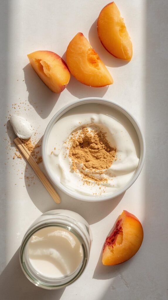 Ingredients You’ll Need to make peaches and cream smoothie