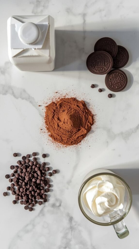 Ingredients You’ll Need to make Cookies and Cream Hot Chocolate
