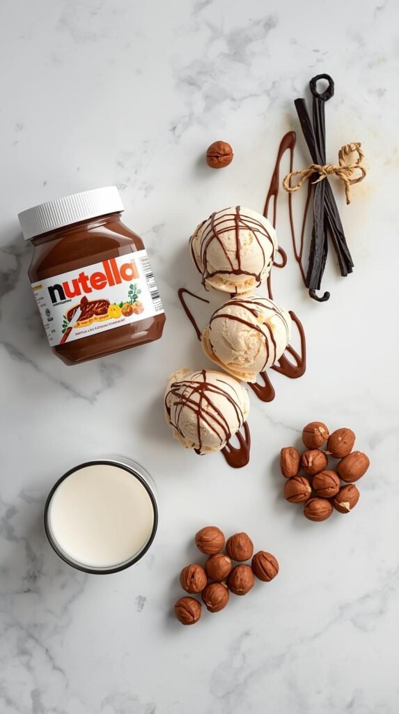 INGREDIENTS you need to make Nutella Valentine Milkshake 