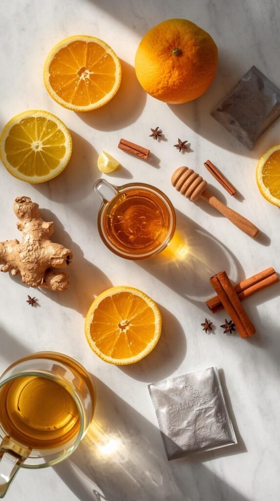 Ingredients You’ll Need To Make Winter Citrus Honey Tea