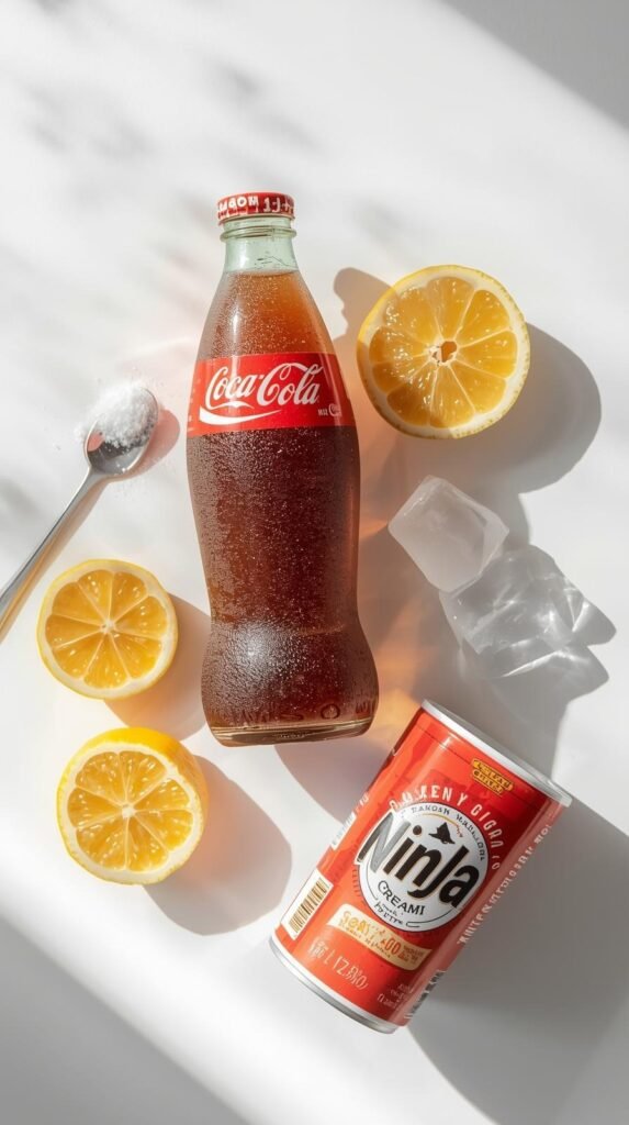 Ingredients you need to make cola Ninja slushie