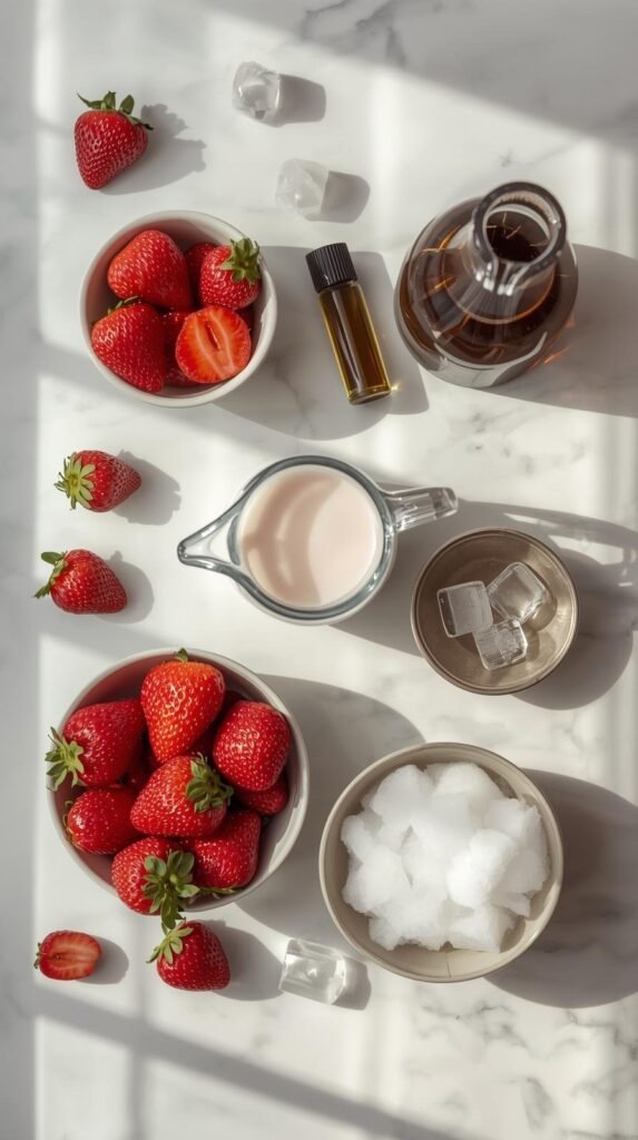 Ingredients You’ll Need To make Strawberry Chocolate Valentine Drink 