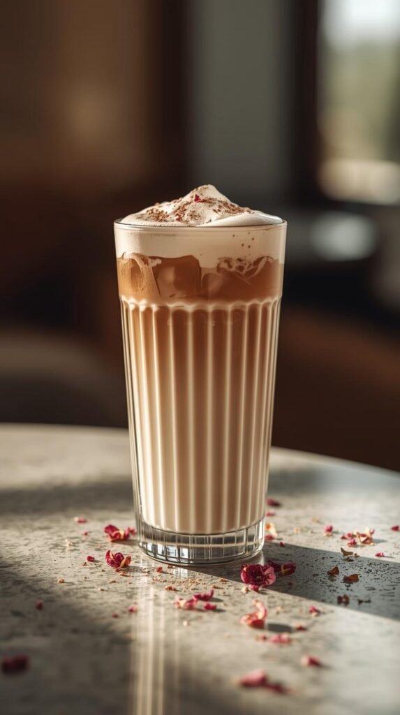 When Iced Rose Cardamom Latte  Hits the Hardest