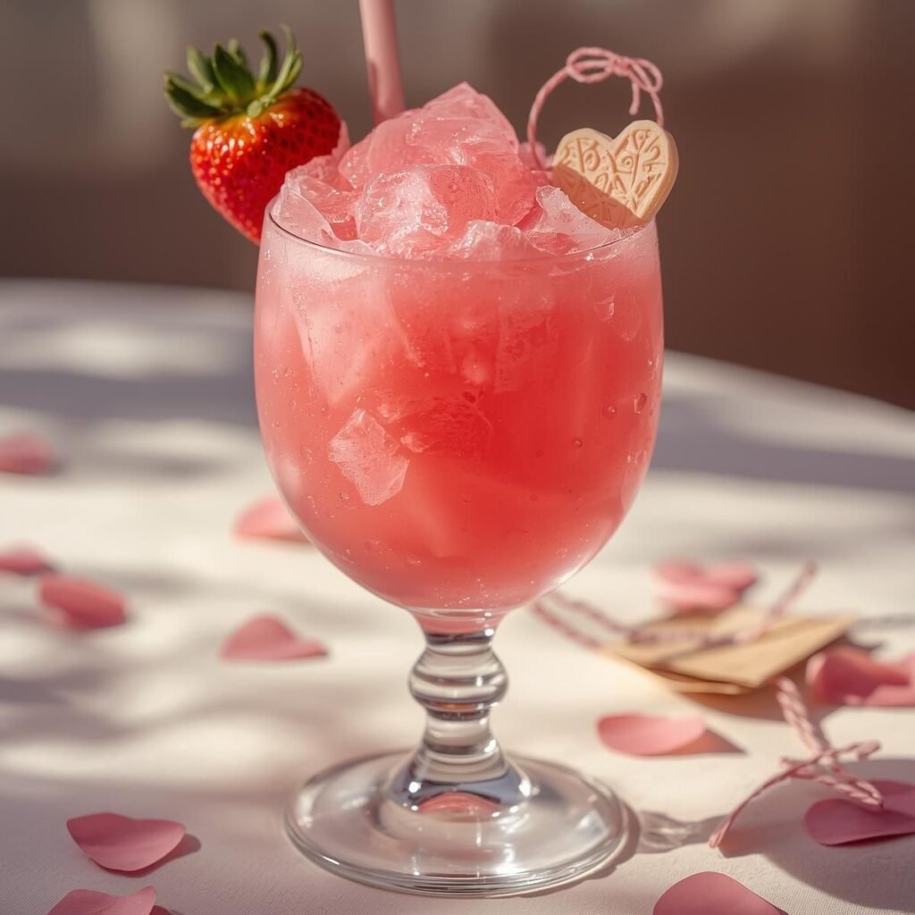 Pink Frozen Valentine Slush A Drink Made for Love