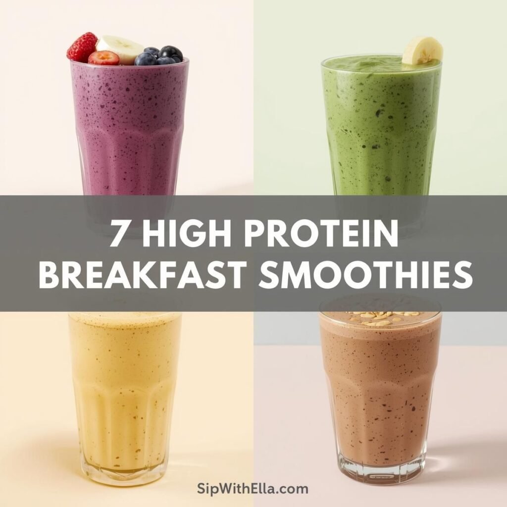 High Protein Breakfast Smoothies
