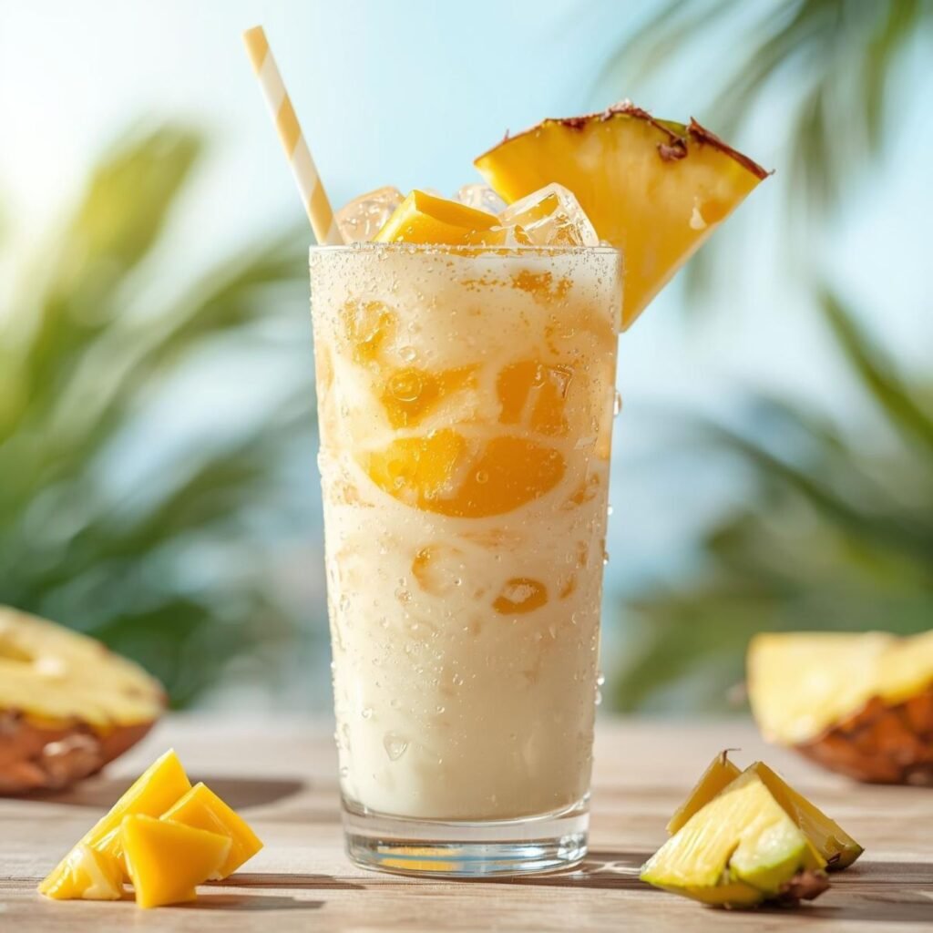 Summer Drink With Coconut Milk