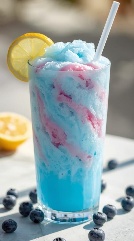 Blue Raspberry Lemonade Slushie