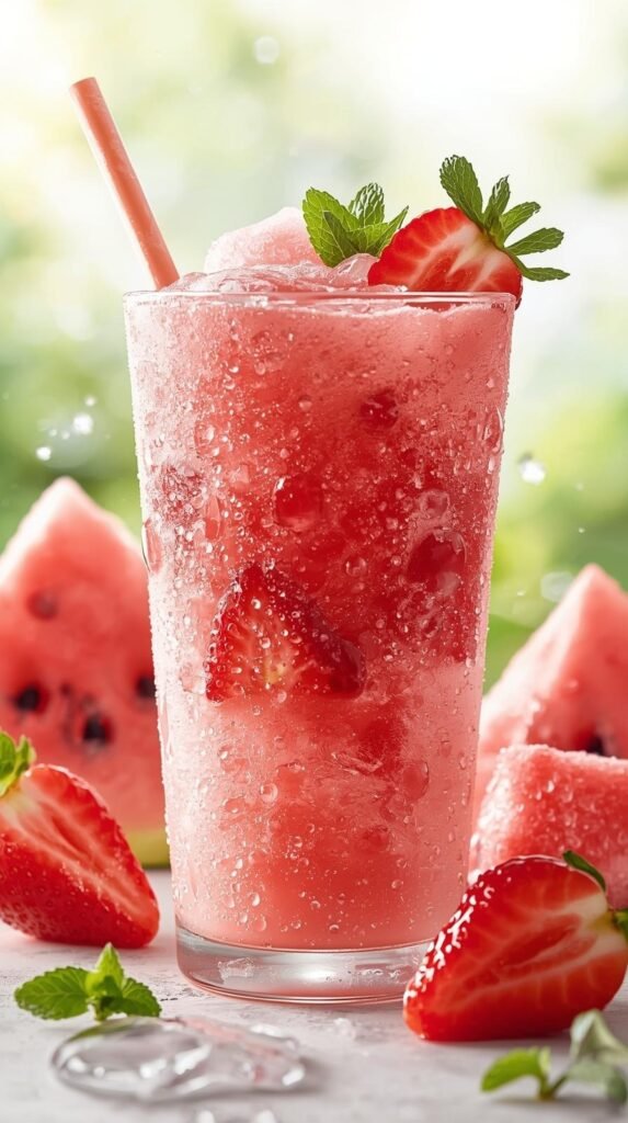 Strawberry Watermelon Slushie