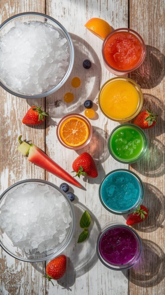 Rainbow Slushie Ingredients