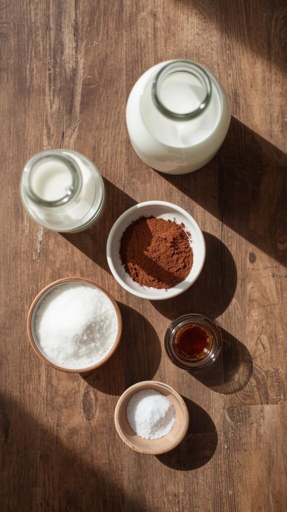 Ingredients You’ll Need to make Hot Chocolate Ninja Creami Ice Cream