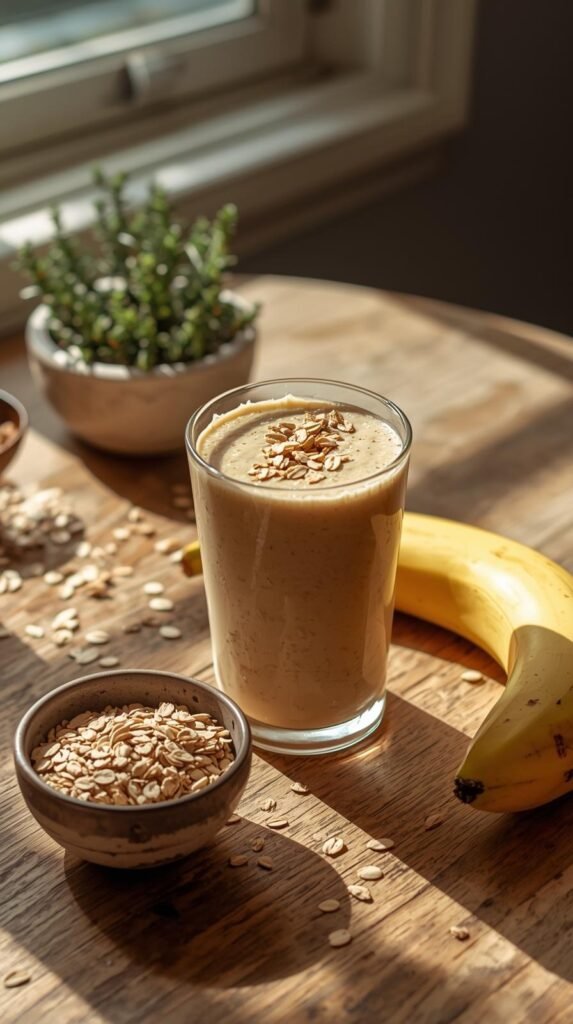 Best Times to Drink This Peanut Butter Oatmeal Smoothie
