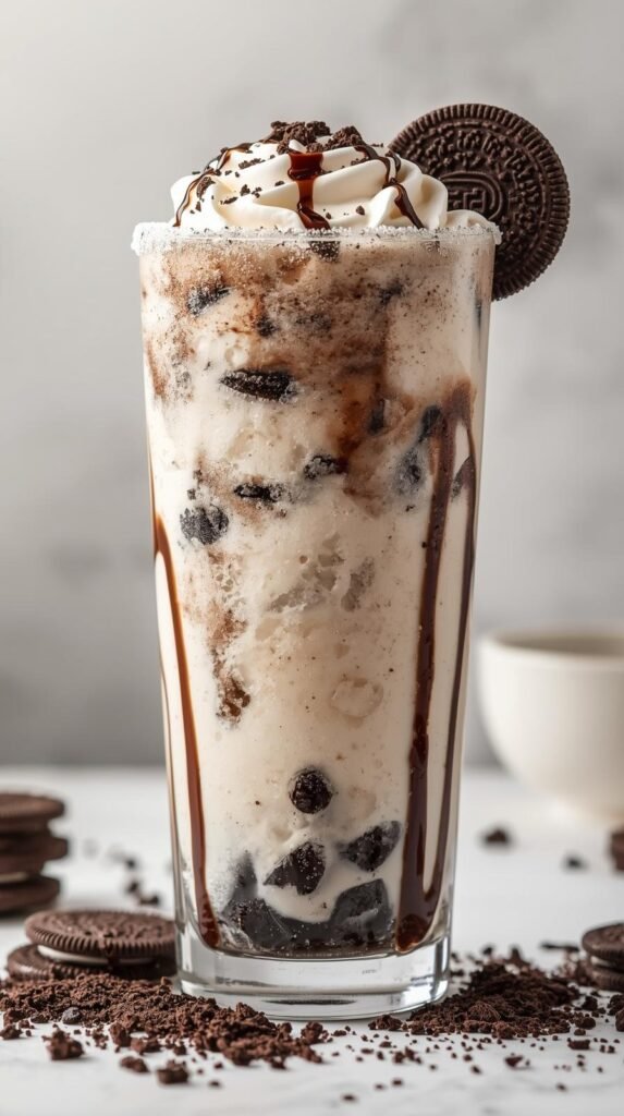 Oreo Cookies & Cream Slushie Milkshake