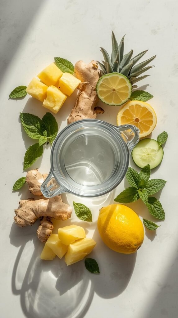 Ingredients You’ll Need to make Pineapple Detox Drink (Refreshing, Naturally Cleansing & Easy to Make)