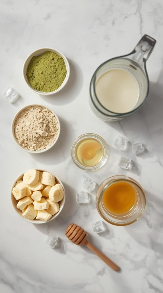 Ingredients You’ll Need for the Matcha Protein Smoothie