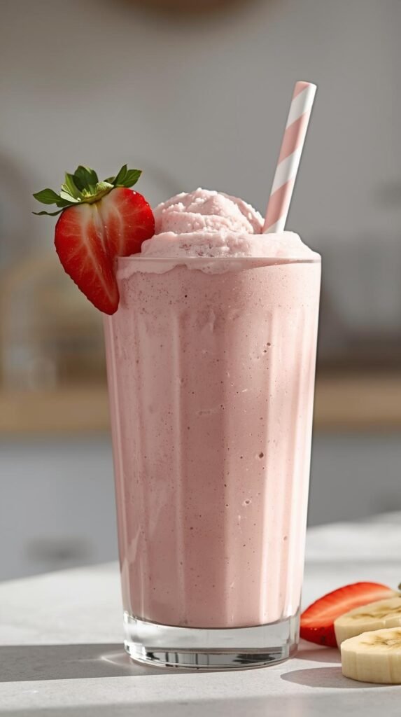 Strawberry Banana Frozen Smoothie