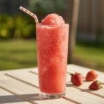 Healthy Strawberry Slushie for Kids Without Added Sugar