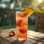 Tropical Pineapple Strawberry Splash Drink