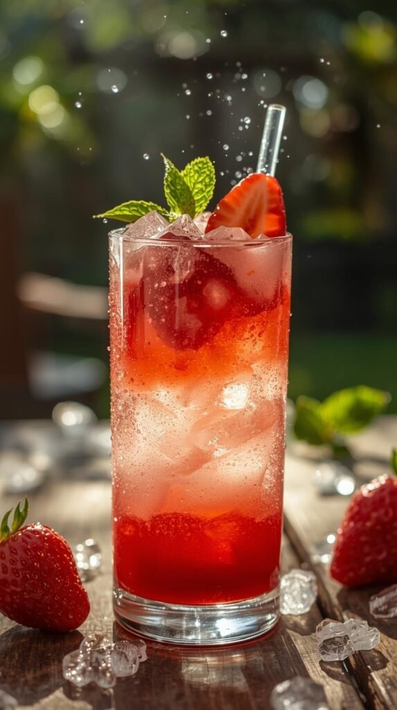 Strawberry Coconut Sparkler