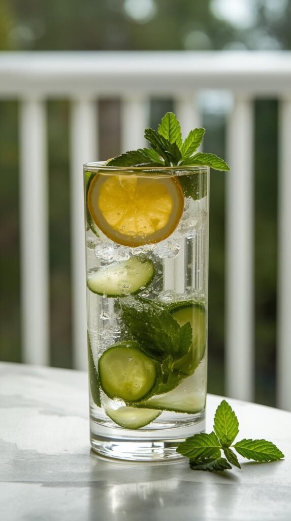 Cucumber Mint Cooling Drink