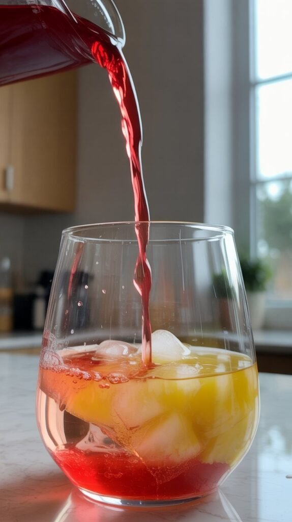 Batch Version for Parties to try with malibu pink drink