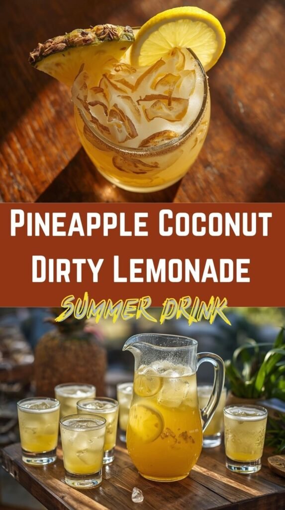 Pineapple Coconut Dirty Lemonade