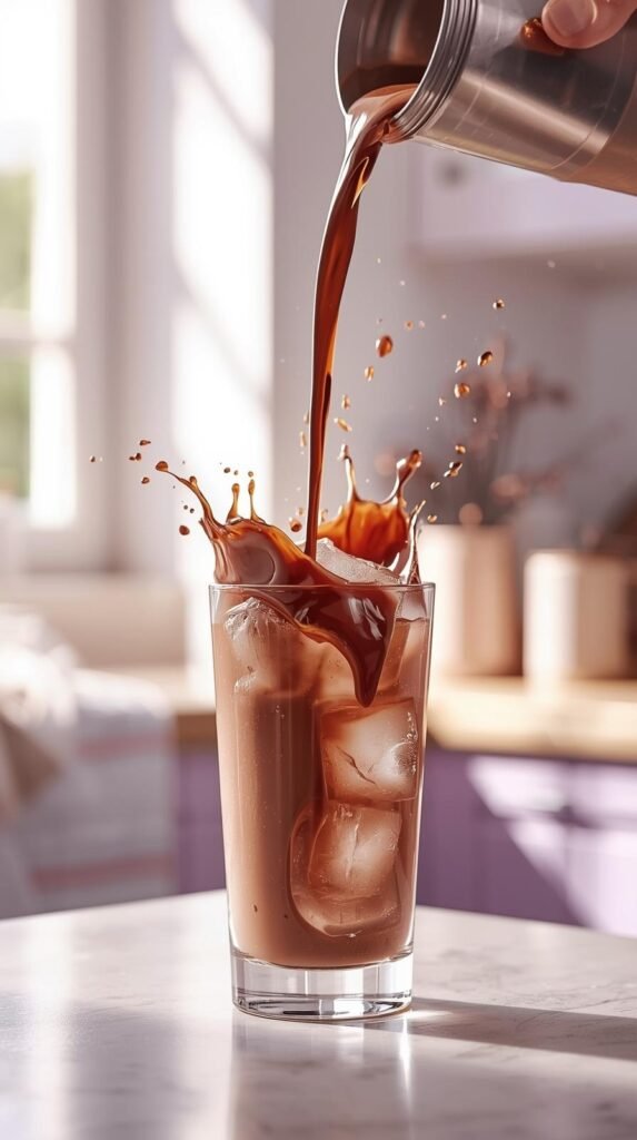 Iced Lavender Hot Chocolate vs Regular Iced Chocolate Milk