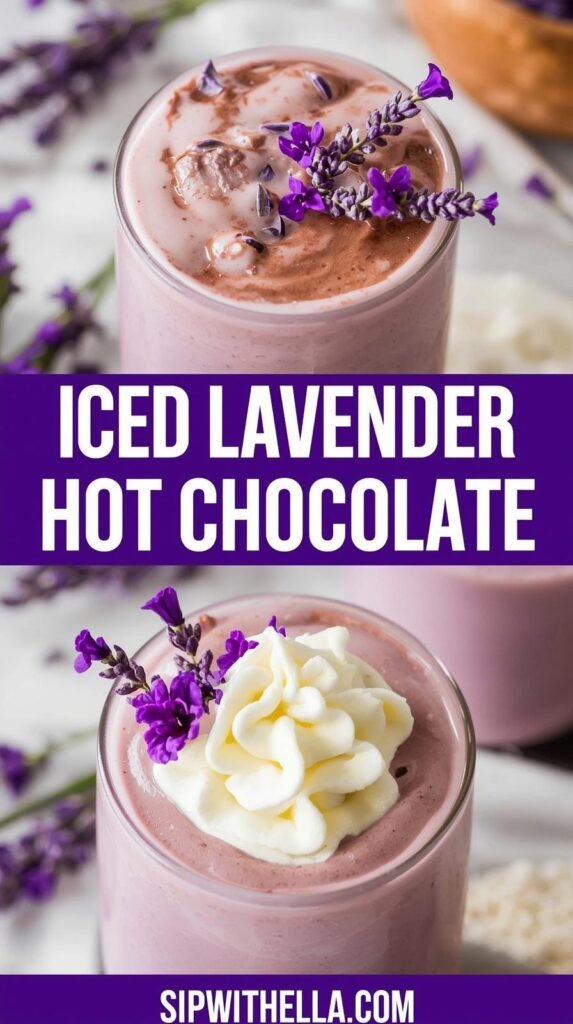 Iced Lavender Hot Chocolate
