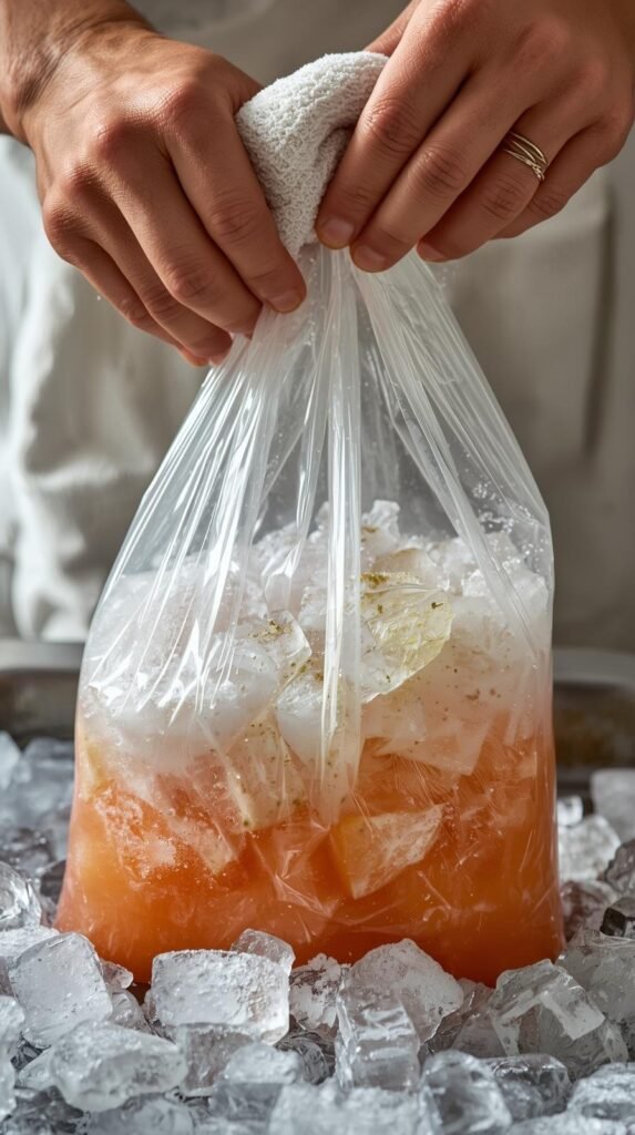 The Easiest Method: The Zip-Top Bag Ice Trick