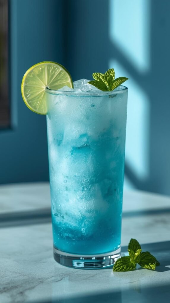 Blue Lotus Coconut Lime Cooler