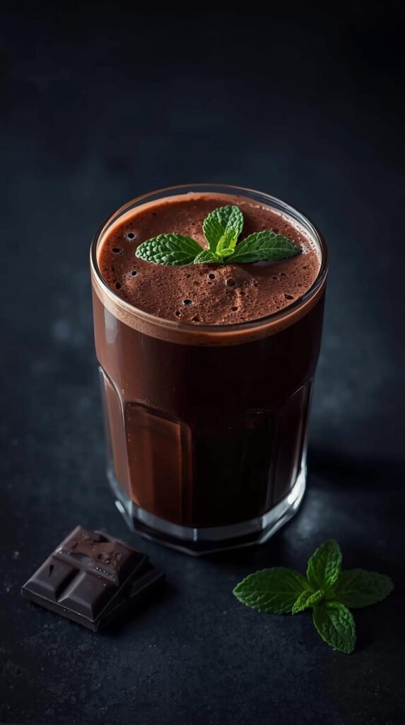 Dark Chocolate Mint Keto Smoothie