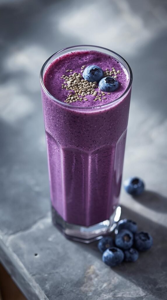 Blueberry Vanilla Keto Protein Smoothie