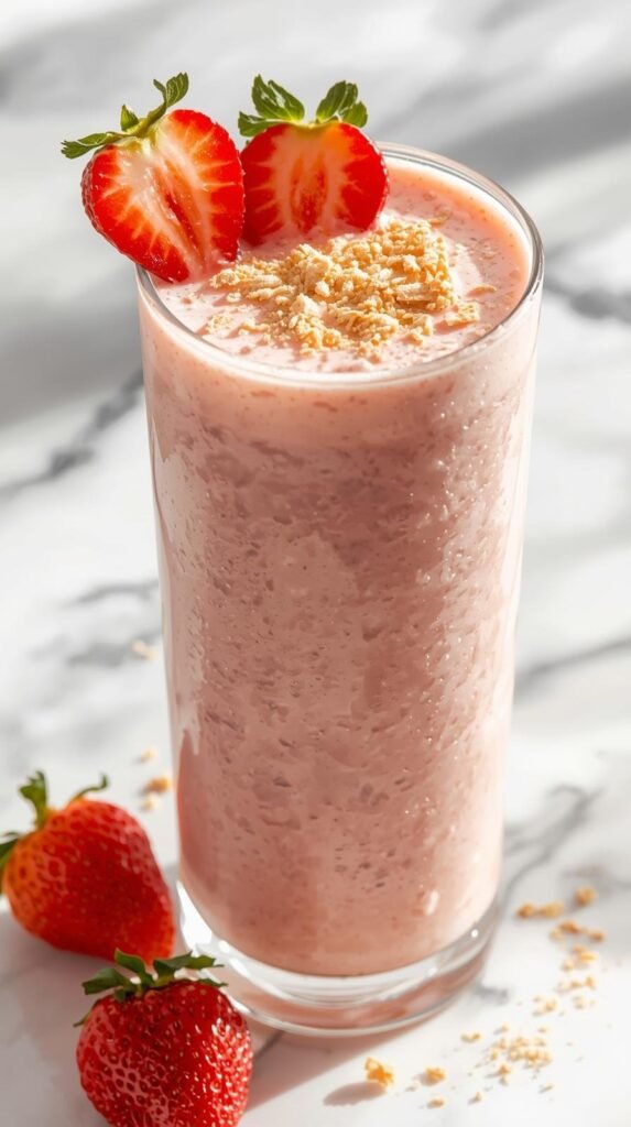 Strawberry Cheesecake Keto Smoothie