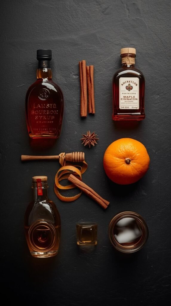 The Ingredients You Need to make maple old fashioned drink