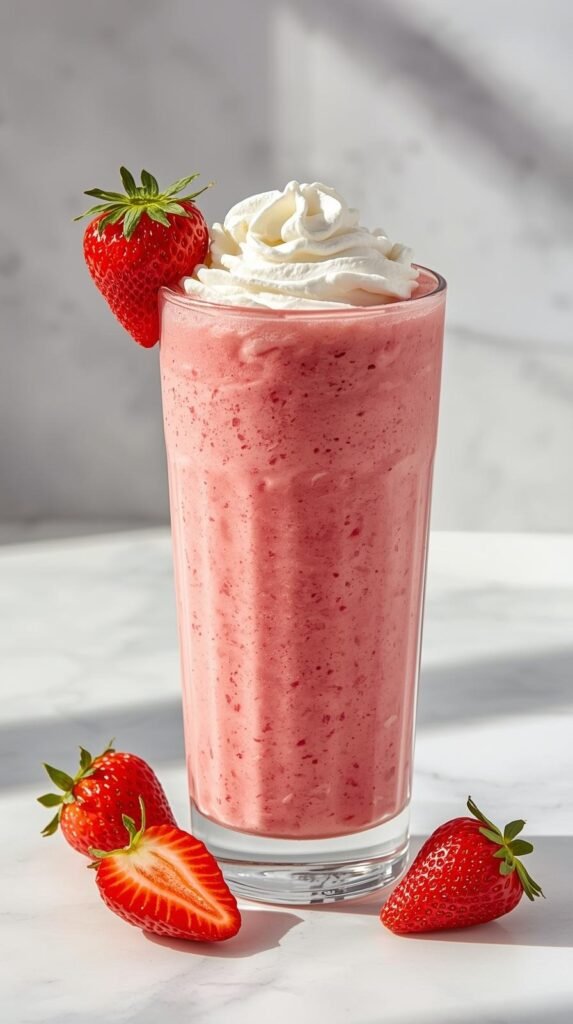 Fresh Strawberry Milkshake
