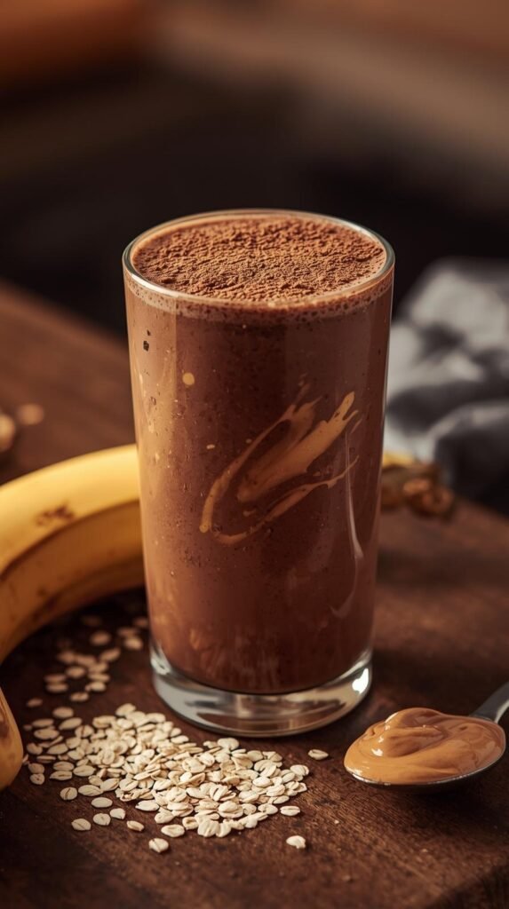 Peanut Butter Chocolate Oat Smoothie