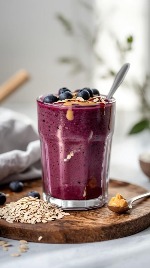 Blueberry Almond Oat Smoothie