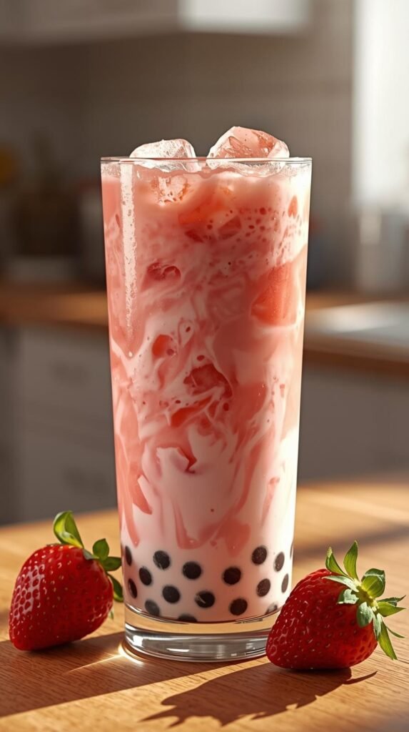 Strawberry Milk Bubble Tea