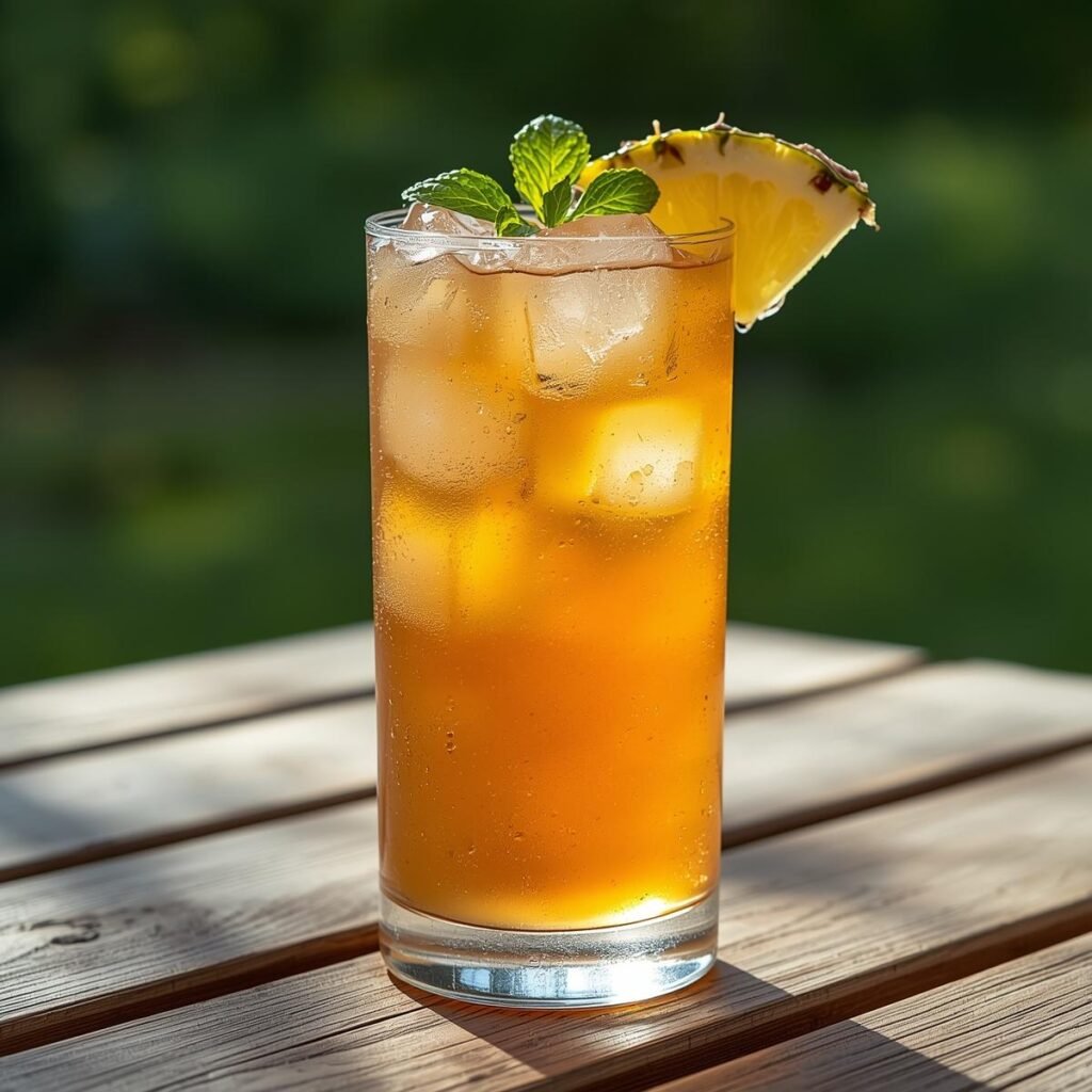 pineapple ginger iced tea