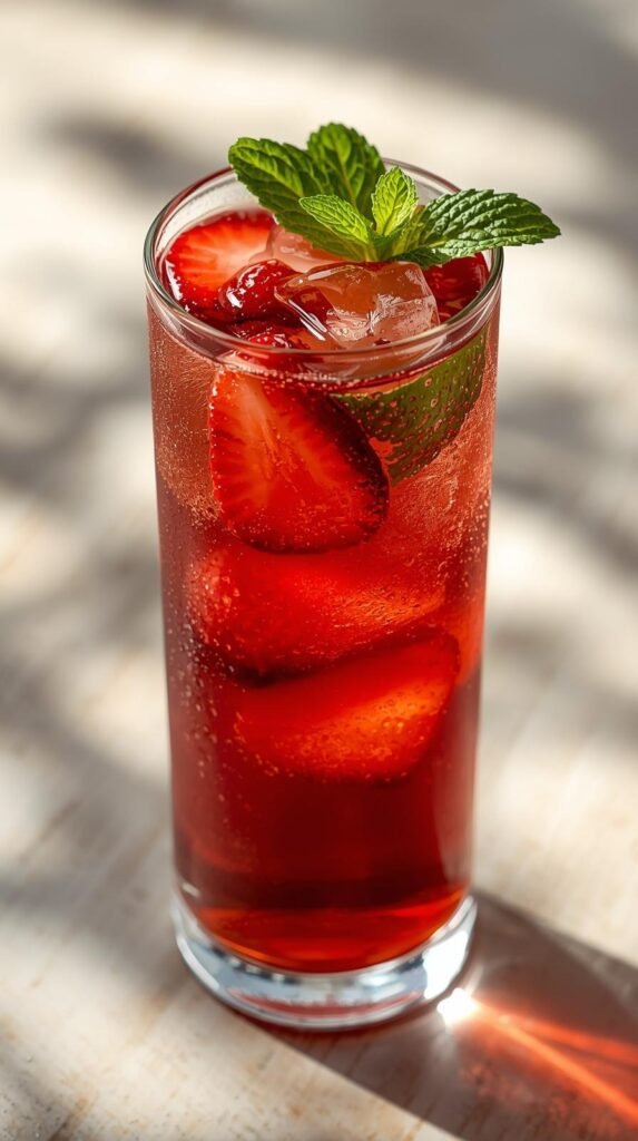 Strawberry Mint Iced Tea