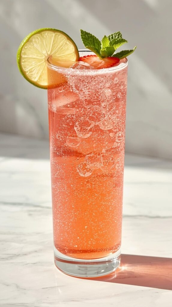 Sparkling Strawberry Limeade