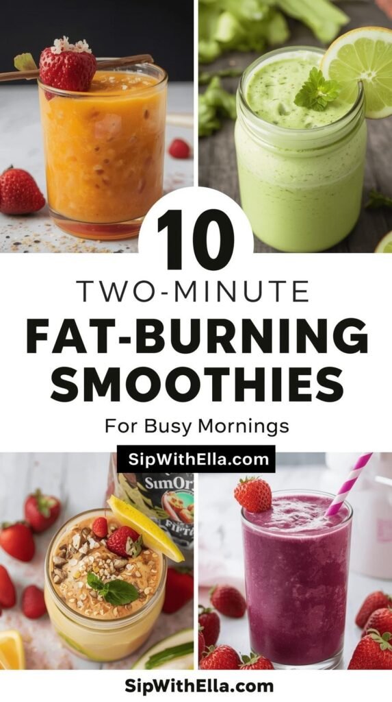 10 Two-Minute Fat-Burning Smoothies for Busy Mornings